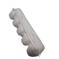 KUTIJA ZA 10 JAJA 250X250X35 MM STIROPOR BIJELA