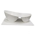 TACNA PORCULAN ZA ZDJELU OD 2 DIJELA 22,5x13x1,2 CM