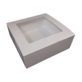 BIJELA KUTIJA S PROZOROM 16x16x6 CM
