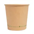 PAPIRNATA ČAŠA "PLASTIC FREE" 180ML SMEĐA FI7,2/5,3X7,8 CM 50/1