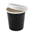 KARTONSKA POSUDA + POKLOPAC 480 ML CRNA 25/1