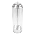 DISPENZER ZA SLAMKE PLASTIČNI PROZIRNI 9X27 CM