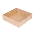 KARTONSKA KUTIJA ZA NOŠENJE-CATERING SMEĐA 22,5x22,5x6 CM