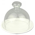 STALAK ZA KOLAČE + POKLOPAC 24,5x19 CM CRNA