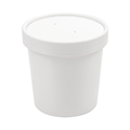 KARTONSKA POSUDA + POKLOPAC 360 ML BIJELA 25/1