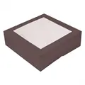 KARTONSKA KUTIJA "THE PACK" S PROZOROM 32x32x10 CM CHOCO SMEĐA