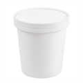 KARTONSKA POSUDA + POKLOPAC 480 ML BIJELA 25/1