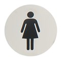 OZNAKA ŽENSKI WC INOX 7,5 CM