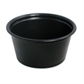 PLASTIČNA ČAŠICA ZA UMAK 60 ML Ø6,2x3,2 CM CRNA 125/1