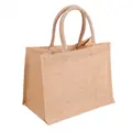 UKRASNA VREĆICA S RUČKOM JUTA 32+20x25 CM