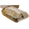 PAPIRNATA VREĆICA ZA SENDVIČ (SANDWICH) S PROZOROM SMEĐA 13X41 CM CM 1000/1