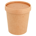 KARTONSKA POSUDA + POKLOPAC 480 ML KRAFT COMBO SMEĐA 25/1