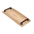 PLADANJ ZA POSLUŽIVANJE S RUČKAMA (35-38)x(16-20)x1,6 CM DRVENI