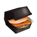 KUTIJA ZA HAMBURGER CRNA 12x12x5 CM 50/1