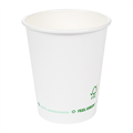 PAPIRNATA ČAŠA "PLASTIC FREE" 180ML BIJELA FI7,2/5,3X7,8 CM 50/1