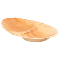 OVALNA POSUDA 1 PREGRADA "ARECA" 27x15x2,5 CM NATURAL 25/1
