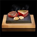 KOMPLET LAVA STONE 20x18 CM + DRVENA TACNA 27x25 CM