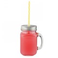 STAKLENKA S RUČKOM 450 ML + SLAMKA