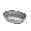 OVALNA POSUDA 25,5x20,5x5 CM POCINČANI ČELIK