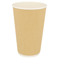 PAPIRNATA ČAŠA REBRASTA 480 ML SMEĐA 25/1