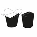 KARTONSKA KUTIJA WOK 480 ML CRNA 8x9 CM 50/1