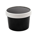 KARTONSKA POSUDA + POKLOPAC 240 ML CRNA 25/1