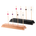 DRVENA BAZA ZA 16 PIKALICA 20X6X2 CM CRNA