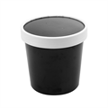 KARTONSKA POSUDA + POKLOPAC 360 ML CRNA 25/1