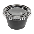 POSUDICA ZA UMAK + POKLOPAC 120 ML Ø7,4x4,6 CM CRNA 50/1