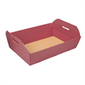 KARTONSKA KOŠARA 40x30x12 CM BORDO