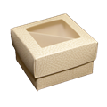 BIJELA KUTIJA S PROZOROM 7x7x4 CM