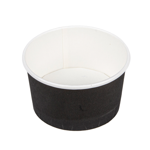 KARTONSKA POSUDICA ZA SLADOLED 180 ML 8,7X5,2 CM CRNA 50/1