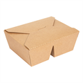 KRAFT KUTIJA LUNCH BOX 1 PREGRADA 690 + 530 ML 17,8x13,7x6,4 CM SMEĐA