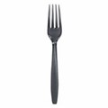 PLASTIČNA VILICA DELUX CRNA 19 CM 100/1