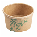 KARTONSKA POSUDICA ZA SLADOLED "FEEL GREEN" 300 ML Ø10X5,5 CM SMEĐA 50/1
