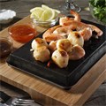 LAVA STONE 20x12 CM + DRVENA TACNA 27x25 CM + 3 ČAŠICE ZA UMAK