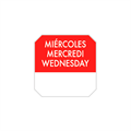 SAMOLJEPLJIVA ETIKETA "WEDNESDAY" 2,5x2,5 CM CRVENA 1000/1