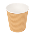 PAPIRNATA ČAŠA REBRASTA SMEĐA 180 ML 25/1