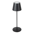 BEŽIČNA METALNA LED LAMPA + PREKIDAČ 4000 mAH Ø 12x38 CM CRNA