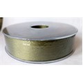 TRAKA SATEN BOJA MAHOVINE SA ZL. NITIMA 25MM X 25M