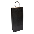 PAPIRNATA VREĆICA SA RUČKOM ZA 2 BOCE 18+10X39CM CRNA