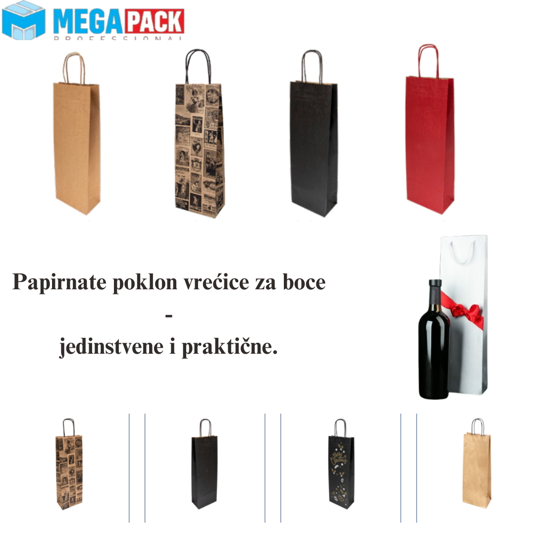 Papirnate vrećice za jednu bocu