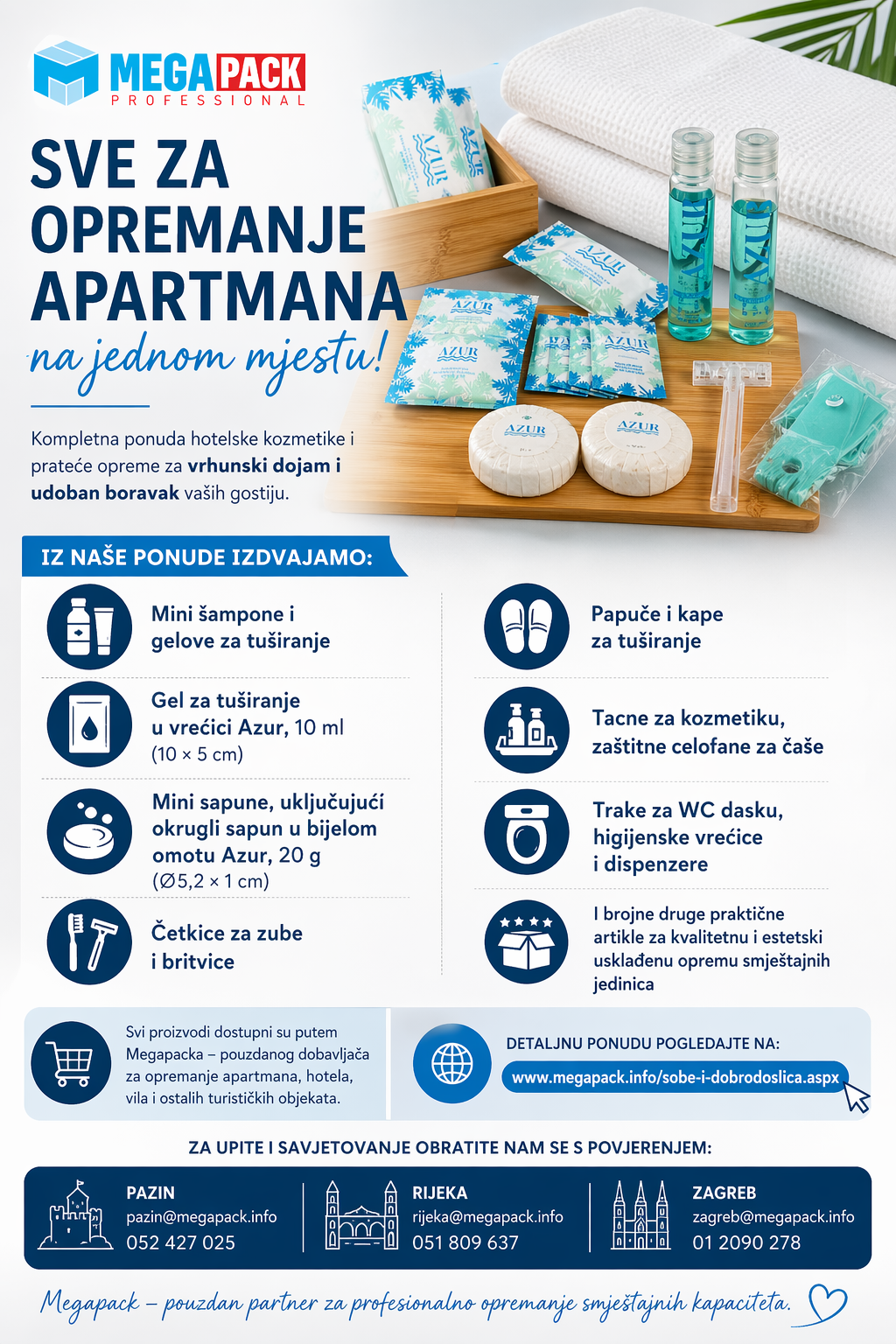 Sve za opremanje apartmana na jednom mjestu