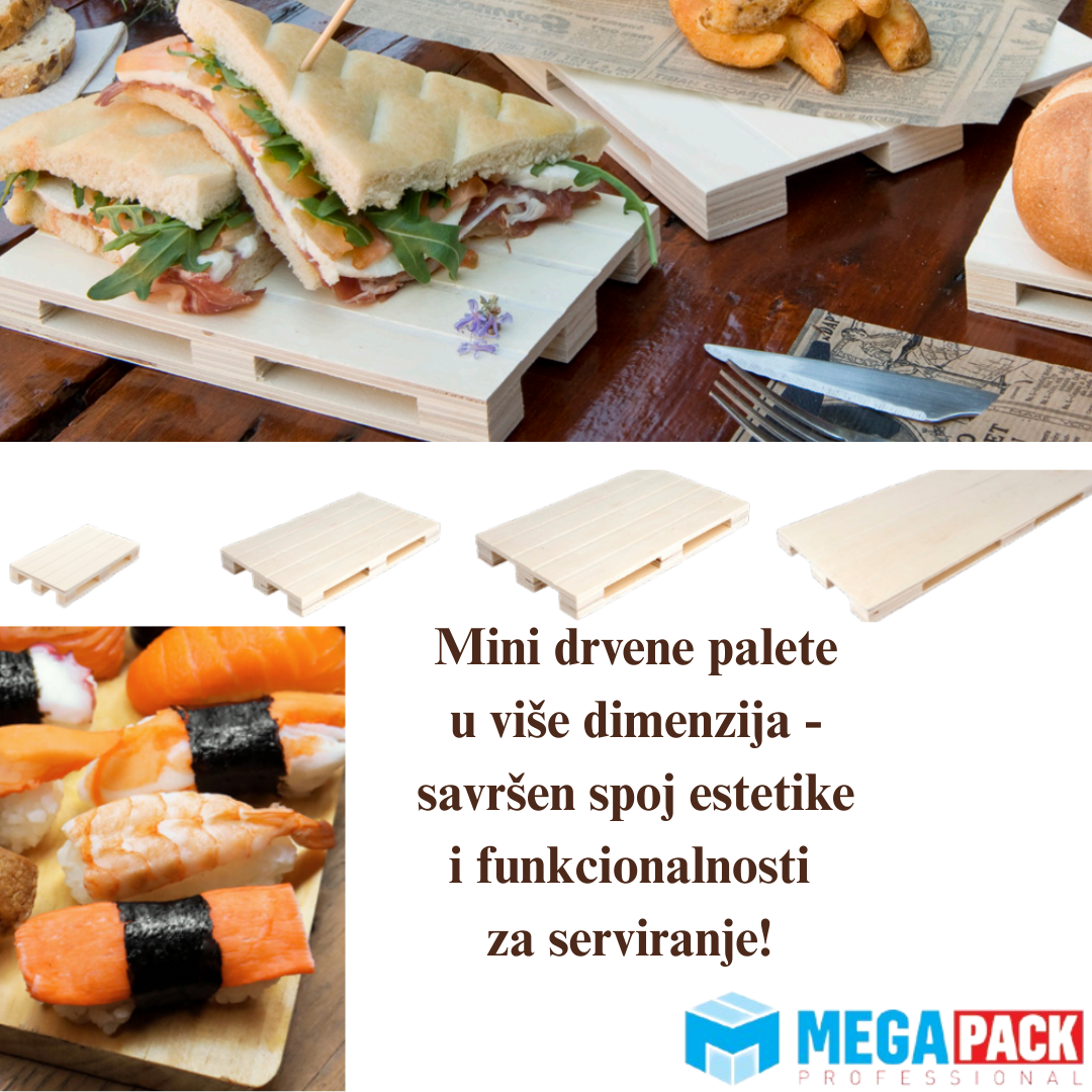 Mini drvene palete za serviranje