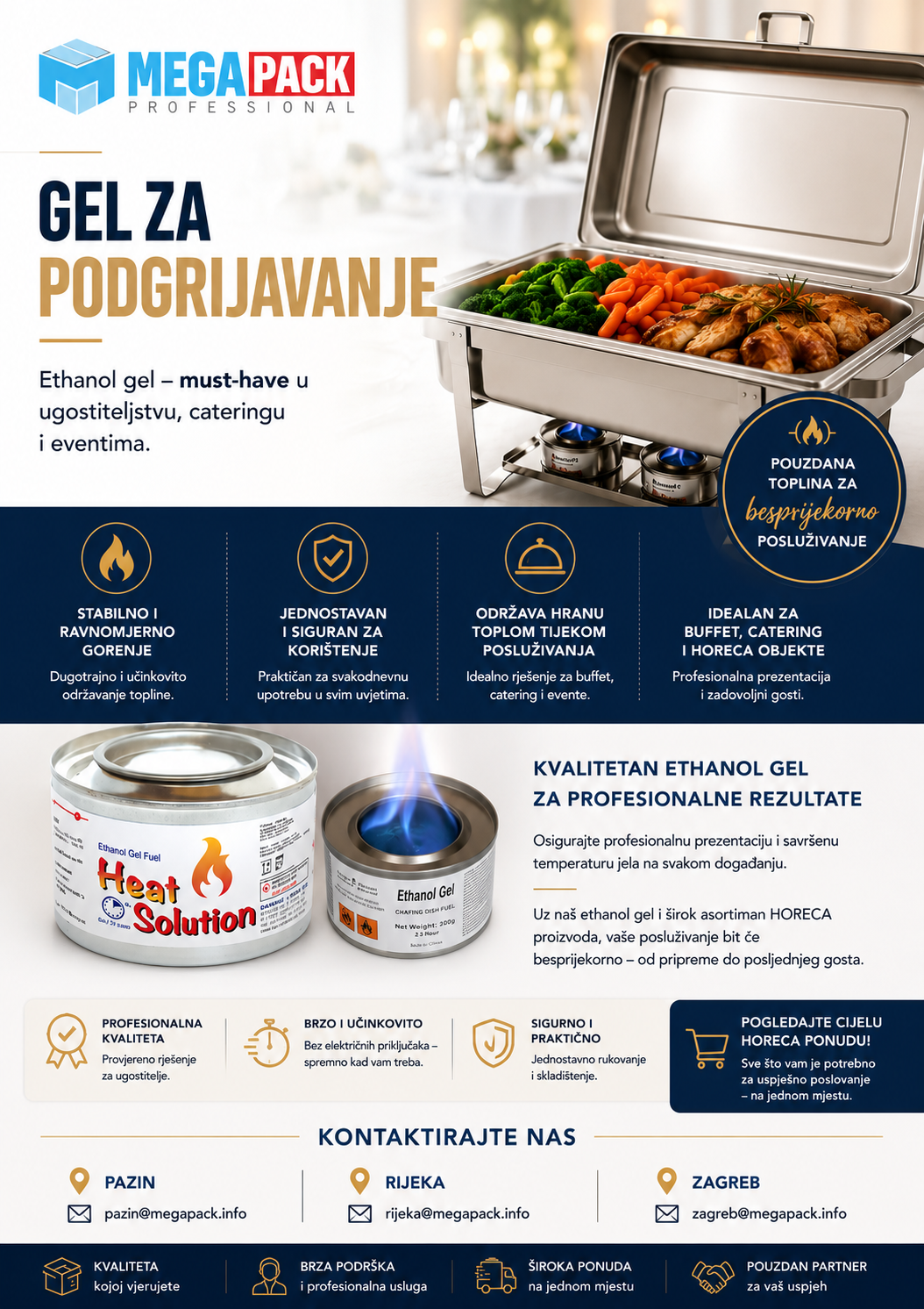ETHANOL GEL ZA PODGRIJAVANJE HRANE