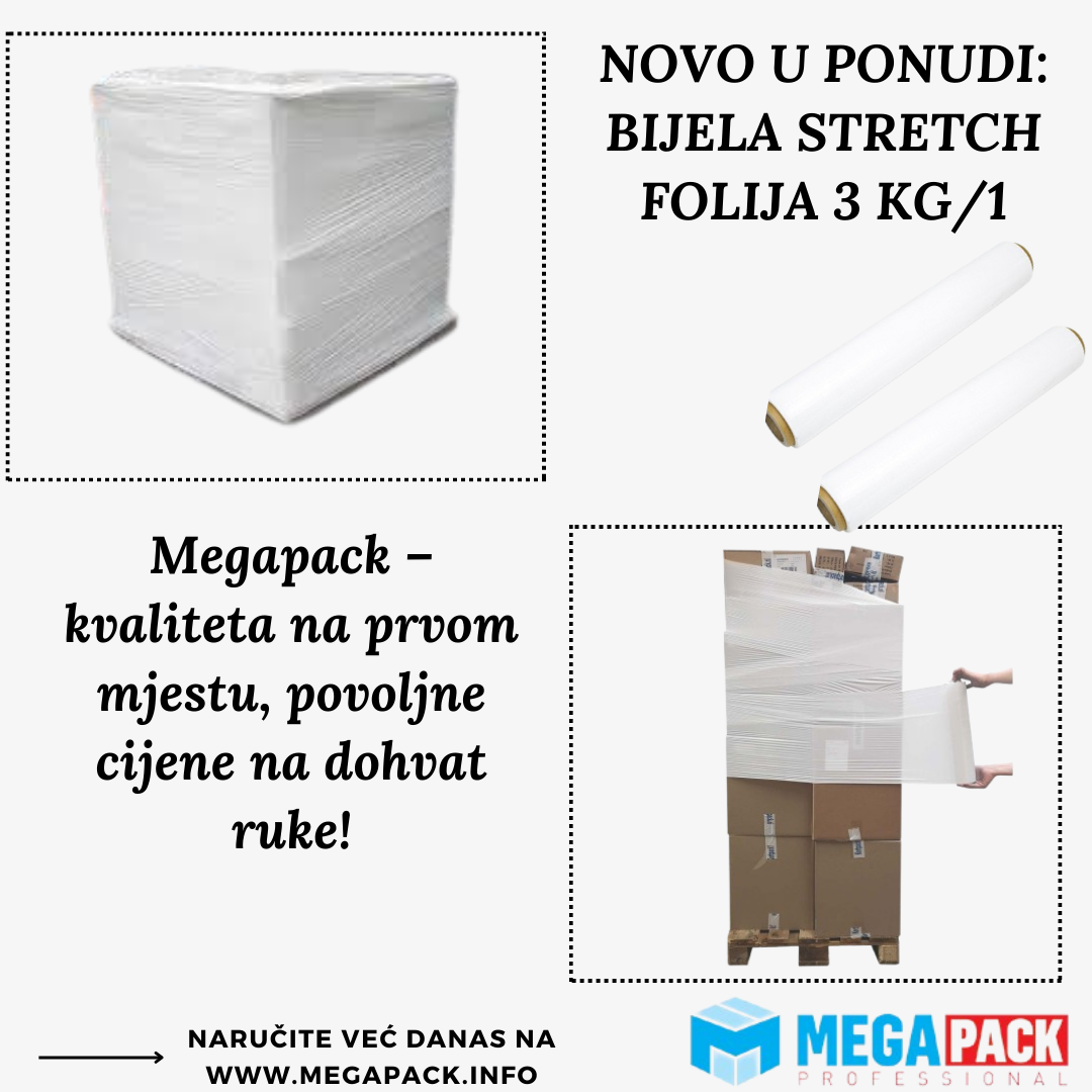 Novi bijeli stretch 3 kg/1 u ponudi