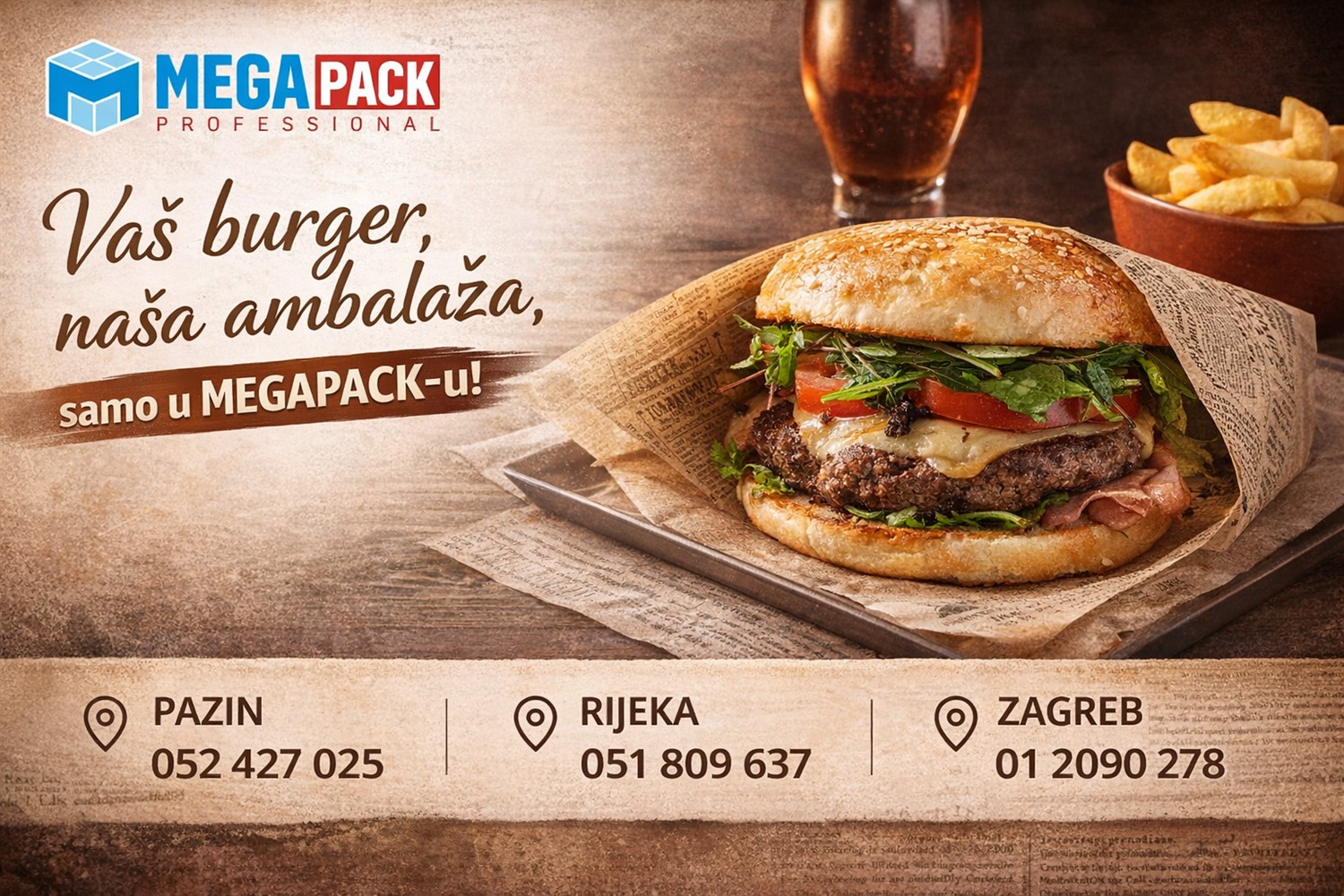 Ambalaža za svaki burger