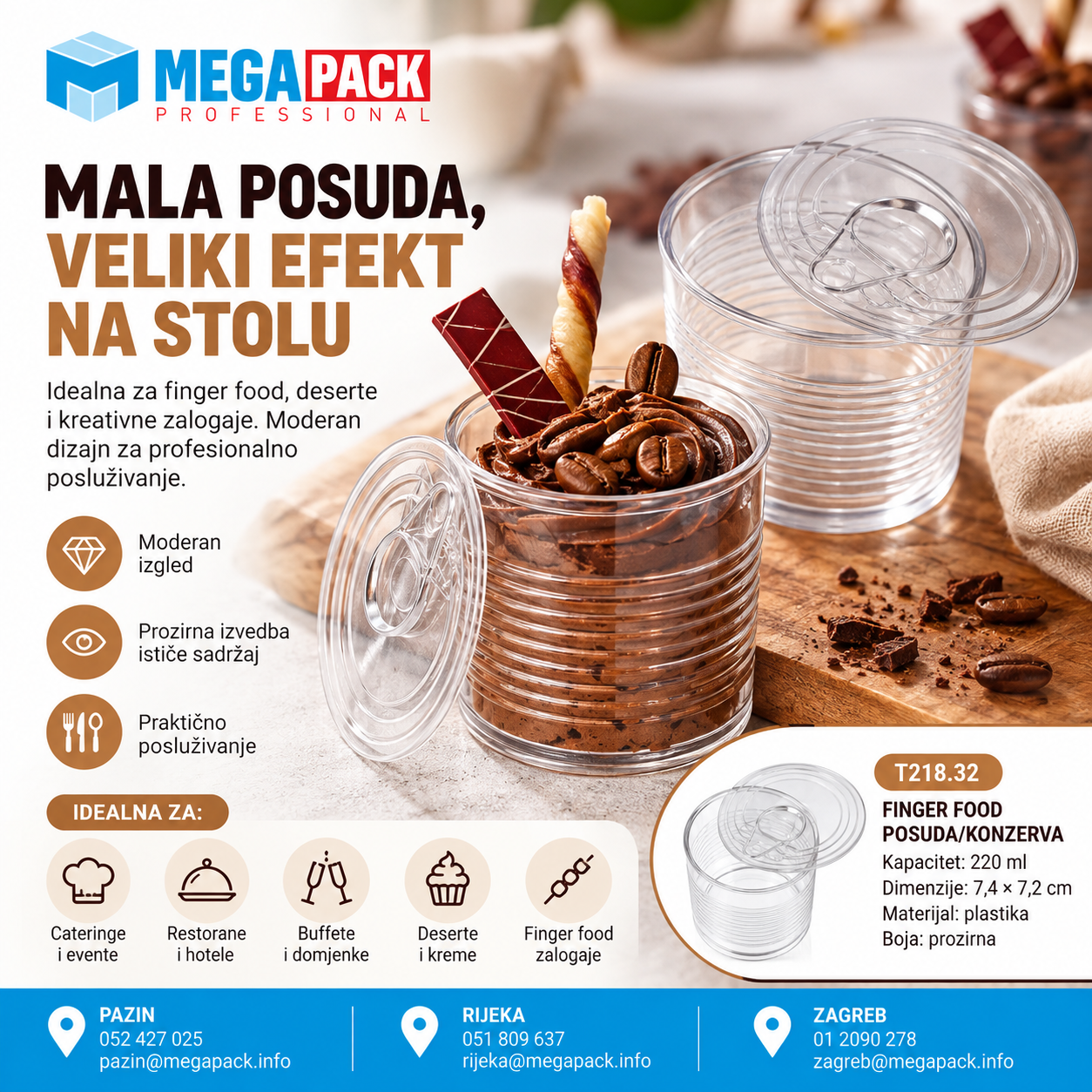 Finger food posuda „Konzerva” – atraktivno rješenje za moderno posluživanje