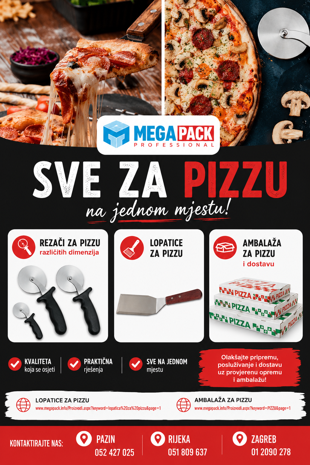Sve za pizzu na jednom mjestu