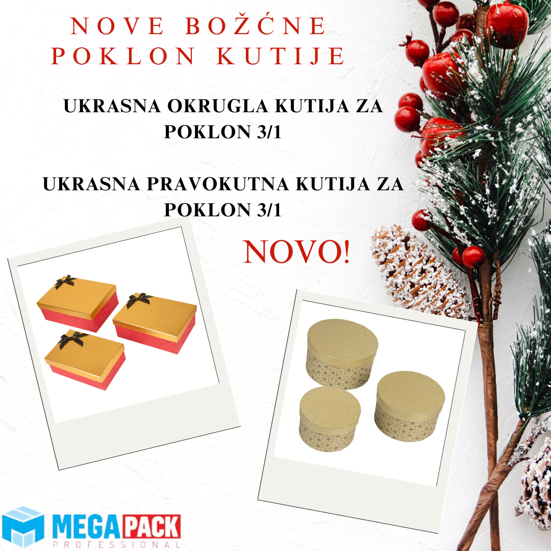 NOVO! Kartonske kutije za poklone